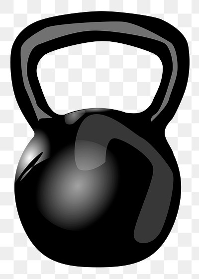 Kettlebell png sticker, sport illustration, transparent background. Free public domain CC0 image.