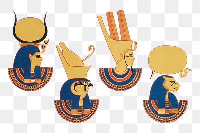 Ancient Egyptian gods and goddesses | Premium PNG - rawpixel