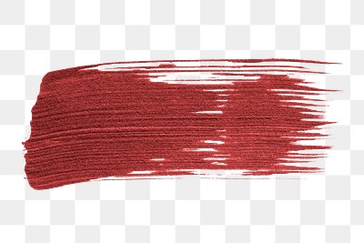 Shimmery metallic maroon red paint brush stroke 