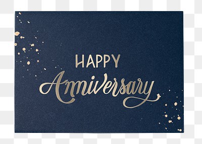 Anniversary card png, aesthetic stationery | Premium PNG Sticker - rawpixel