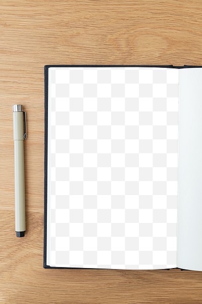 Blank plain white notebook page