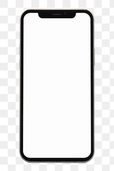 Smartphone white screen png mockup | Premium PNG Sticker - rawpixel