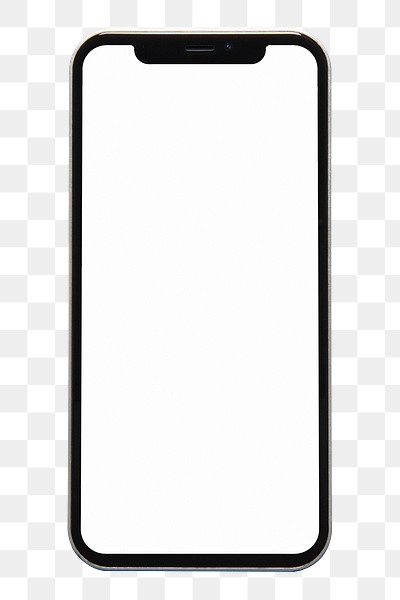 Smartphone white screen mockup png | Premium PNG Sticker - rawpixel