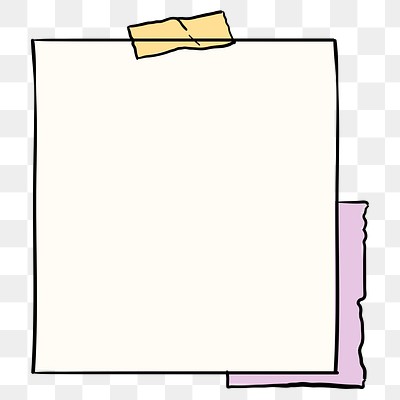 Png sticker note blank paper | Premium PNG Sticker - rawpixel