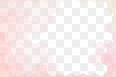 Pink hexagon patterned background design element