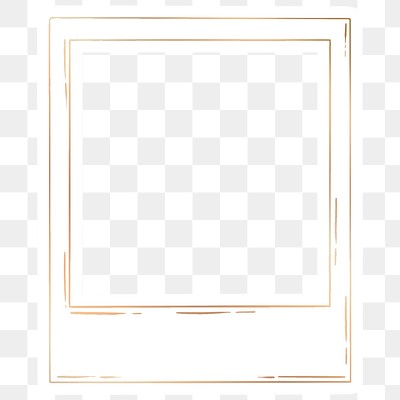 Golden instant photo frame sticker | Premium PNG - rawpixel