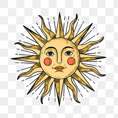 Yellow sun face sticker overlay | Premium PNG Sticker - rawpixel