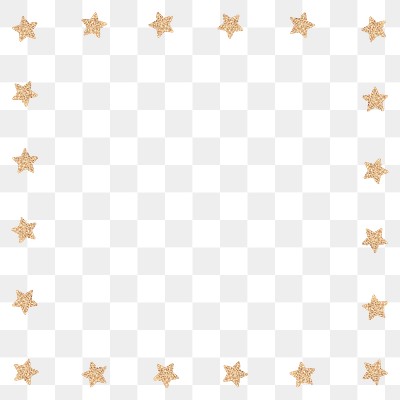 Gold star patterned frame design | Free PNG - rawpixel