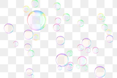 Holographic Soap Bubble Png Background 