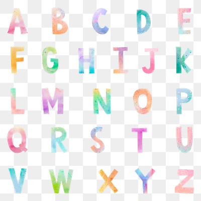 Abc font set illustration png | Premium PNG - rawpixel