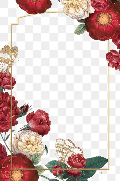 Luxury red roses png gold | Premium PNG - rawpixel