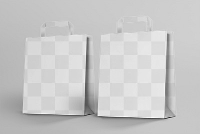 Png white paper bags mockup | Premium PNG - rawpixel