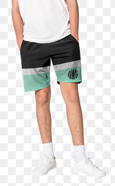 Black hotsell shorts mockup