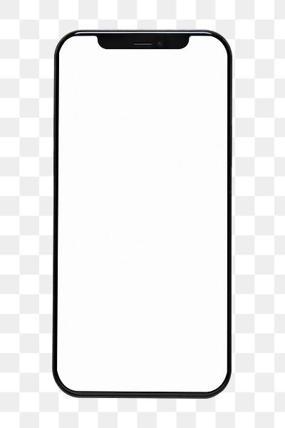 Smartphone white screen mockup png | Premium PNG Sticker - rawpixel