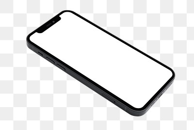 Smartphone white screen png mockup | Free PNG Sticker - rawpixel