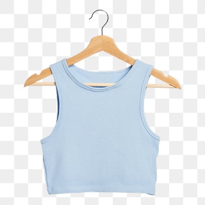 PNG baby blue cropped top | Premium PNG Sticker - rawpixel