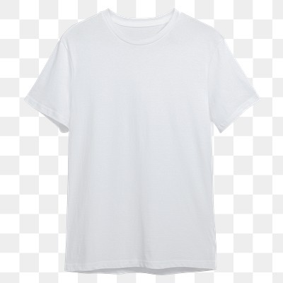 Men's white tee png t-shirt | Premium PNG Sticker - rawpixel