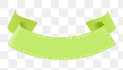 Light green ribbon banner, Stock vector