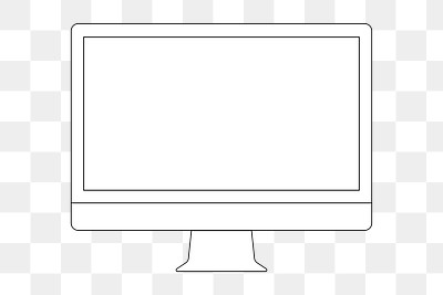 computer outline png