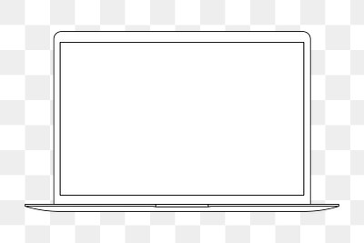 Black and white digital illustration of blank page