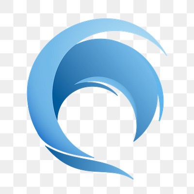 Ocean wave png logo element, | Premium PNG Sticker - rawpixel