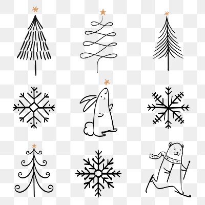Download premium png of Winter snowflake png sticker, Christmas doodle in  creative design by Busbus about snowfl…