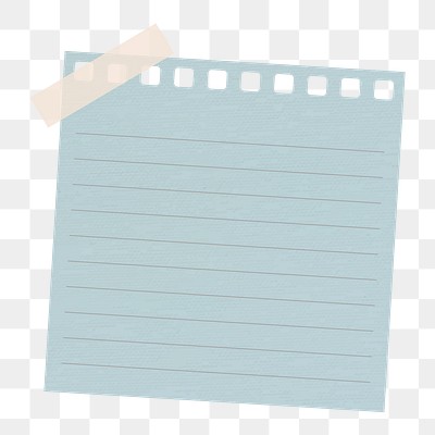 Grayish blue lined notepaper journal | Premium PNG Sticker - rawpixel