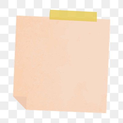 Orange notepaper journal sticker design | Premium PNG Sticker - rawpixel