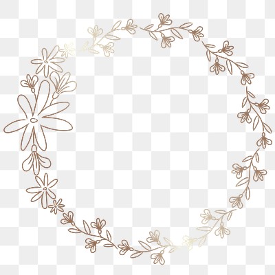 Hand drawn floral wreath transparent | Premium PNG - rawpixel