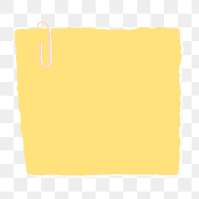 Yellow Square Paper Note Social 