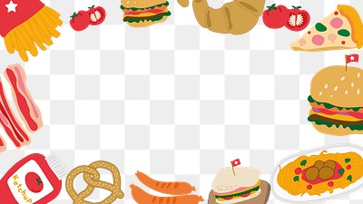 Food doodle frame on a beige | Free Vector - rawpixel