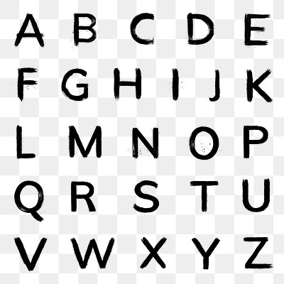 Alphabet Png Brush Stroke Hand | Premium PNG - Rawpixel