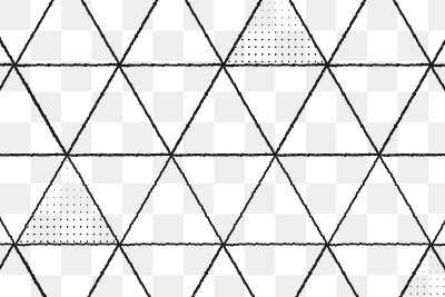 Seamless 3D triangle pattern black
