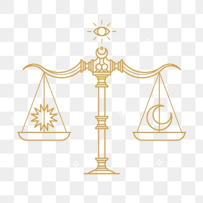 Gold scales libra astrological png | Premium PNG Sticker - rawpixel