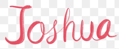 Joshua png hand lettering font