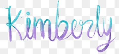 Cursive Kimberly name vector script | Premium Vector - rawpixel