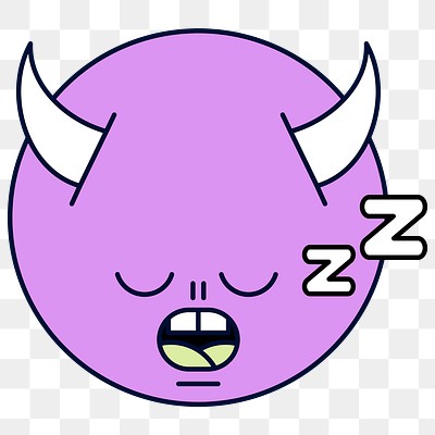 Funky purple devil monster emoji | Premium PNG Sticker - rawpixel