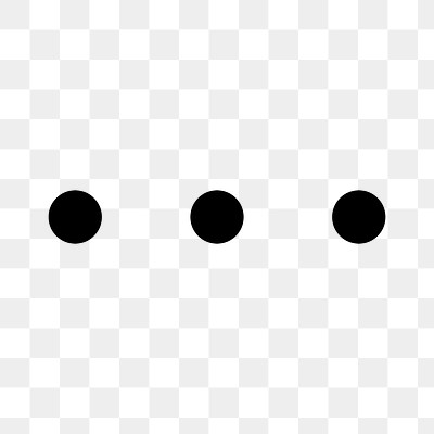 Png 3 Dots loading web icon in flat style