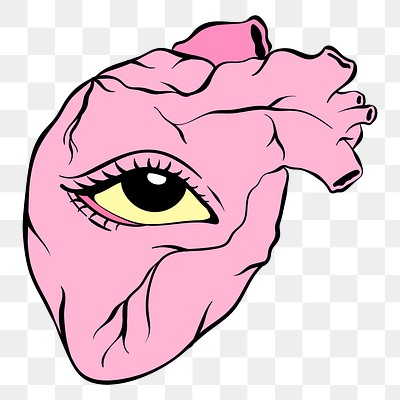 vintage pink heart clipart