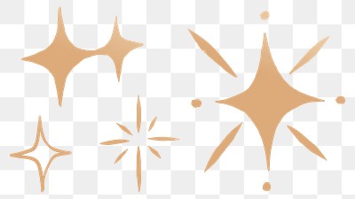 Golden png sparkly stars galactic | Premium PNG - rawpixel
