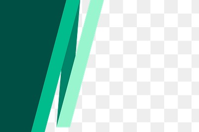 Green zigzag border transparent background png for corporate business