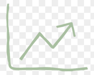 Green rising arrow png business | Premium PNG Sticker - rawpixel