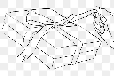 Premium Vector  Vector sketch illustration - gift box. gift box