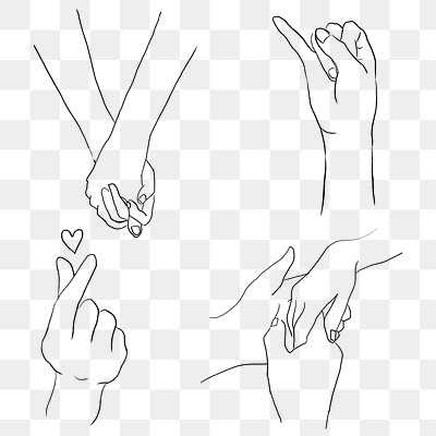 Couple hand gestures Valentine’s png | Premium PNG - rawpixel