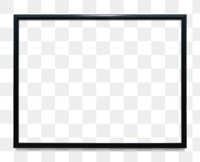 Black picture frame transparent png | Free PNG Mockup - rawpixel