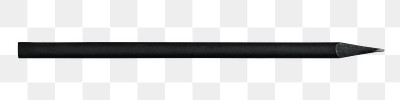 Black wooden pencil design element