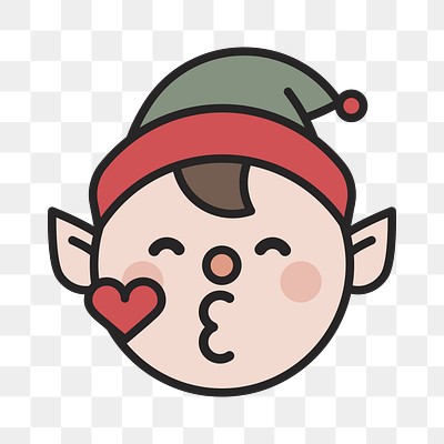 Happy elf emoji icon