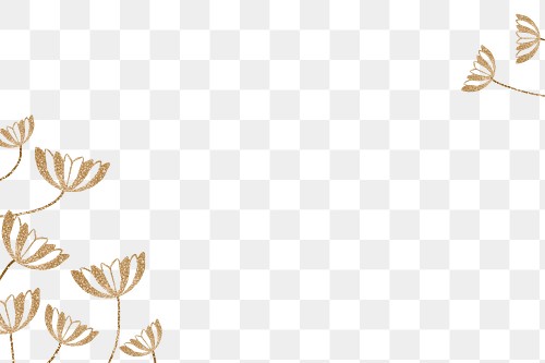 Gold Flowers PNG Images | Free PNG Vector Graphics, Effects