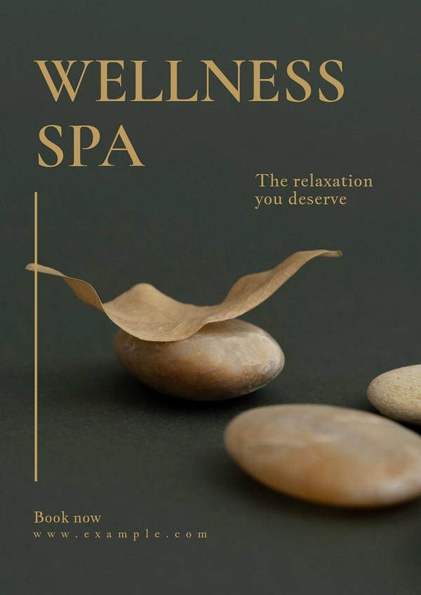 Wellness spa poster template, editable | Premium Editable Template ...