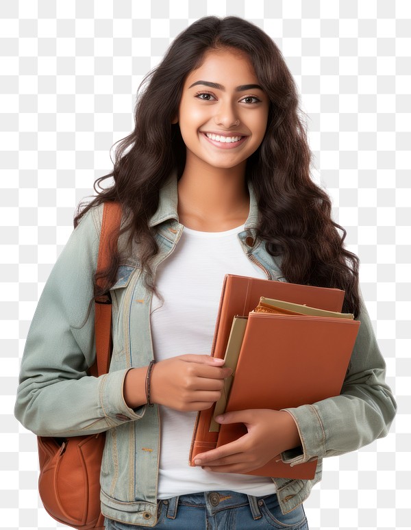 PNG Young indian girl student | Premium PNG - rawpixel